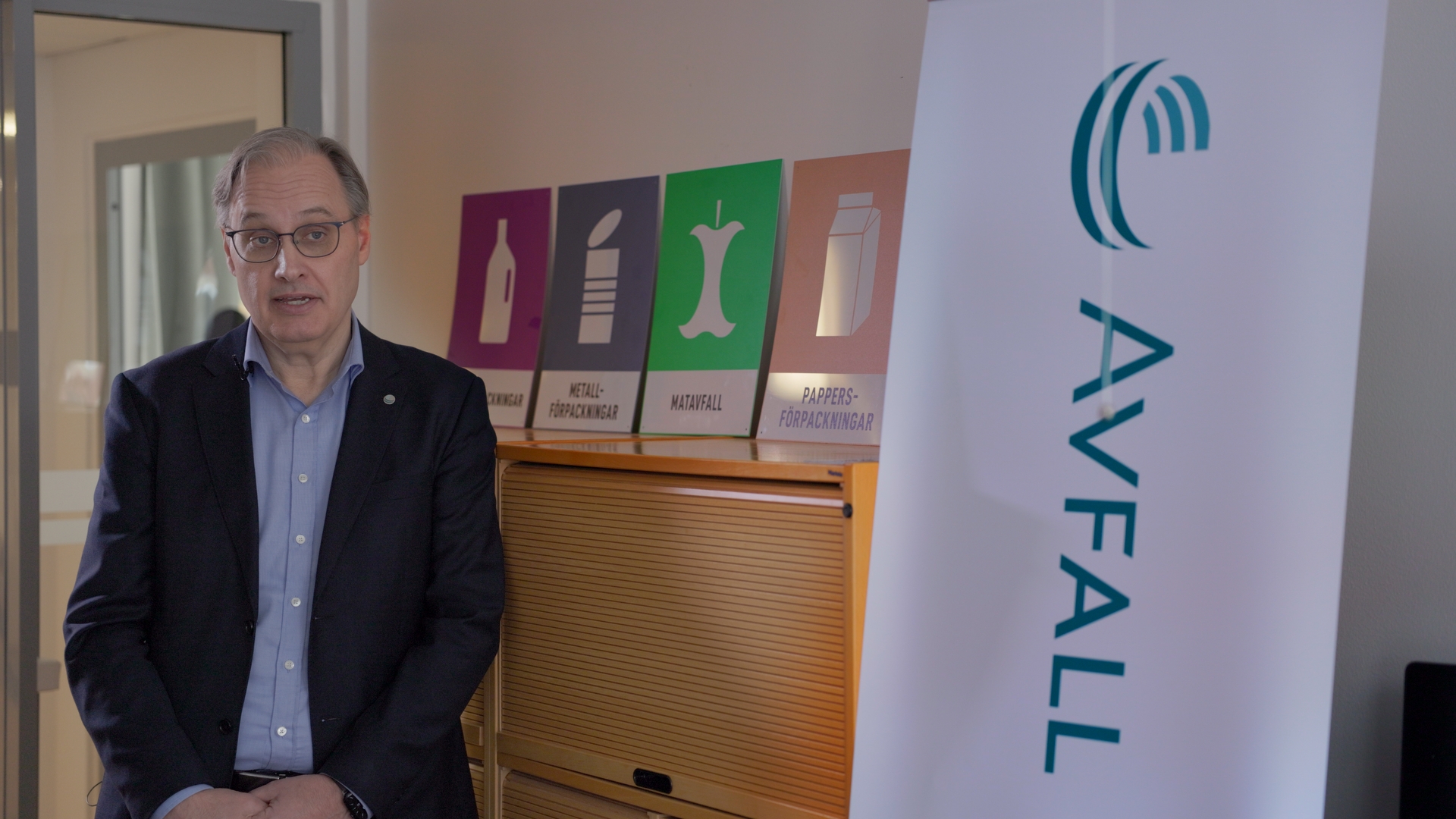 Still frame from From Trash to Power — a biogas facility in Sweden
