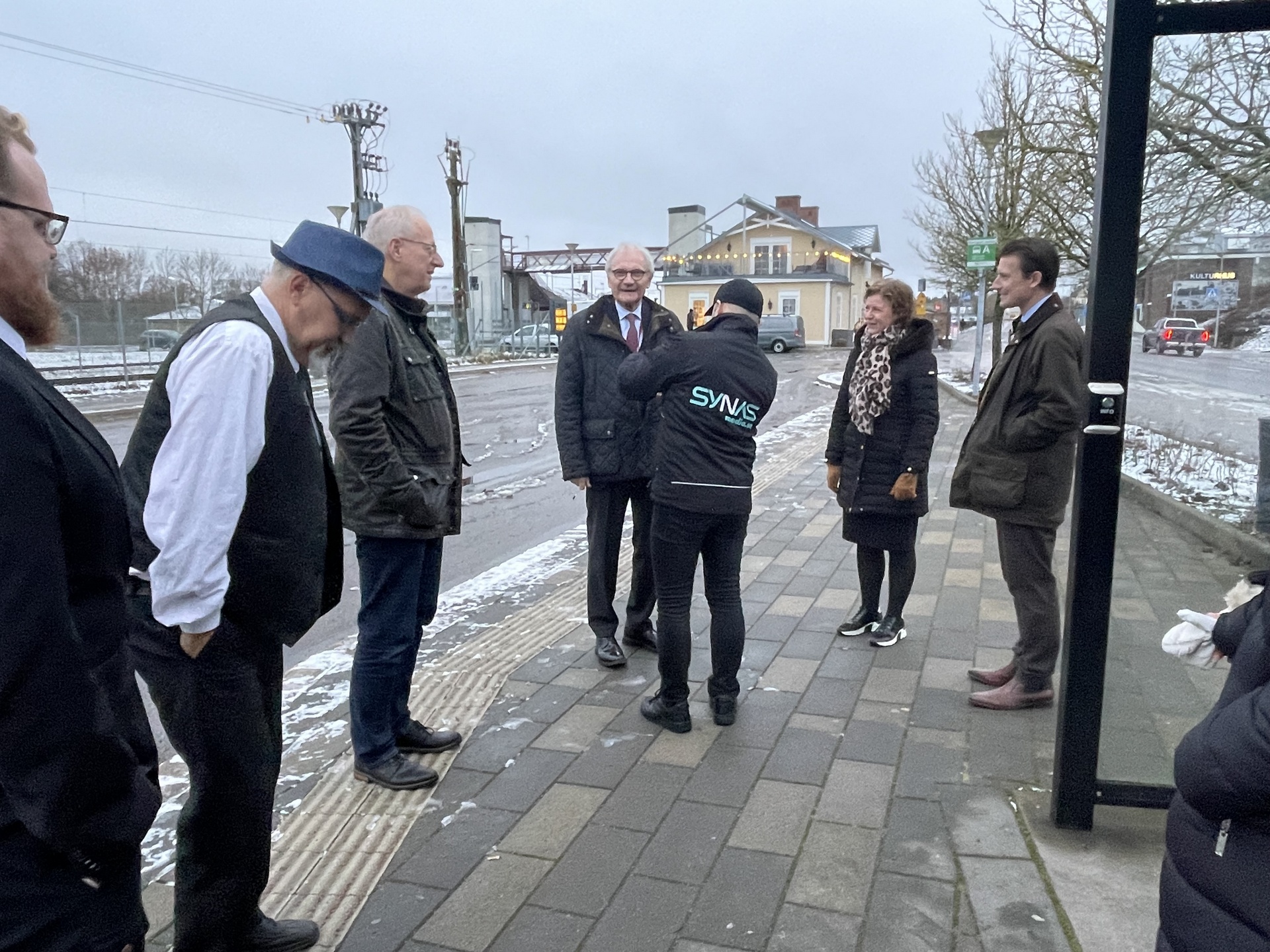 Bakom kulisserna vid inspelningen av reklamfilm för busslinje 325